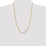 14ky 3.5mm Semi-Solid Rope Chain