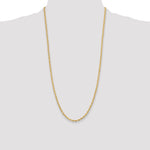 14ky 3.5mm Semi-Solid Rope Chain