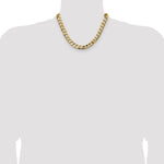 14k 11.3mm Semi-Solid Curb Chain