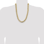 14k 11.3mm Semi-Solid Curb Chain