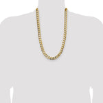 14k 11.3mm Semi-Solid Curb Chain