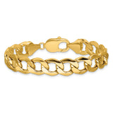 14k 11.3mm Semi-Solid Curb Chain