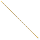 14k 1.9mm Semi-Solid Figaro Chain