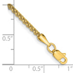 14k 2.00mm Semi-Solid Wheat Anklet