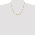 14k 2mm Semi-Solid Wheat Chain