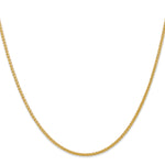 14k 2mm Semi-Solid Wheat Chain
