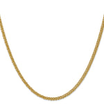 14k 2.6mm Semi-solid 3-Wire Wheat Chain
