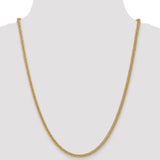 14k 2.6mm Semi-solid 3-Wire Wheat Chain