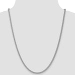 14k White Gold 2.6mm Semi-solid 3-Wire Wheat Chain