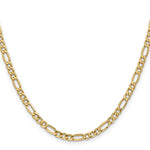 14k 4.2mm Semi-Solid Figaro Chain
