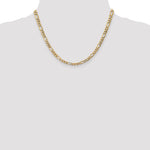 14k 5.75mm Semi-Solid Figaro Chain