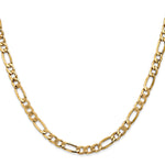 14k 5.75mm Semi-Solid Figaro Chain