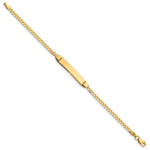 14k Childrens Curb Link ID Bracelet