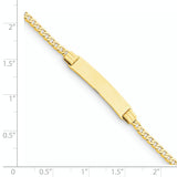 14k Childrens Curb Link ID Bracelet