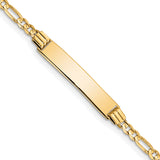 14k Childrens Figaro Link ID Bracelet