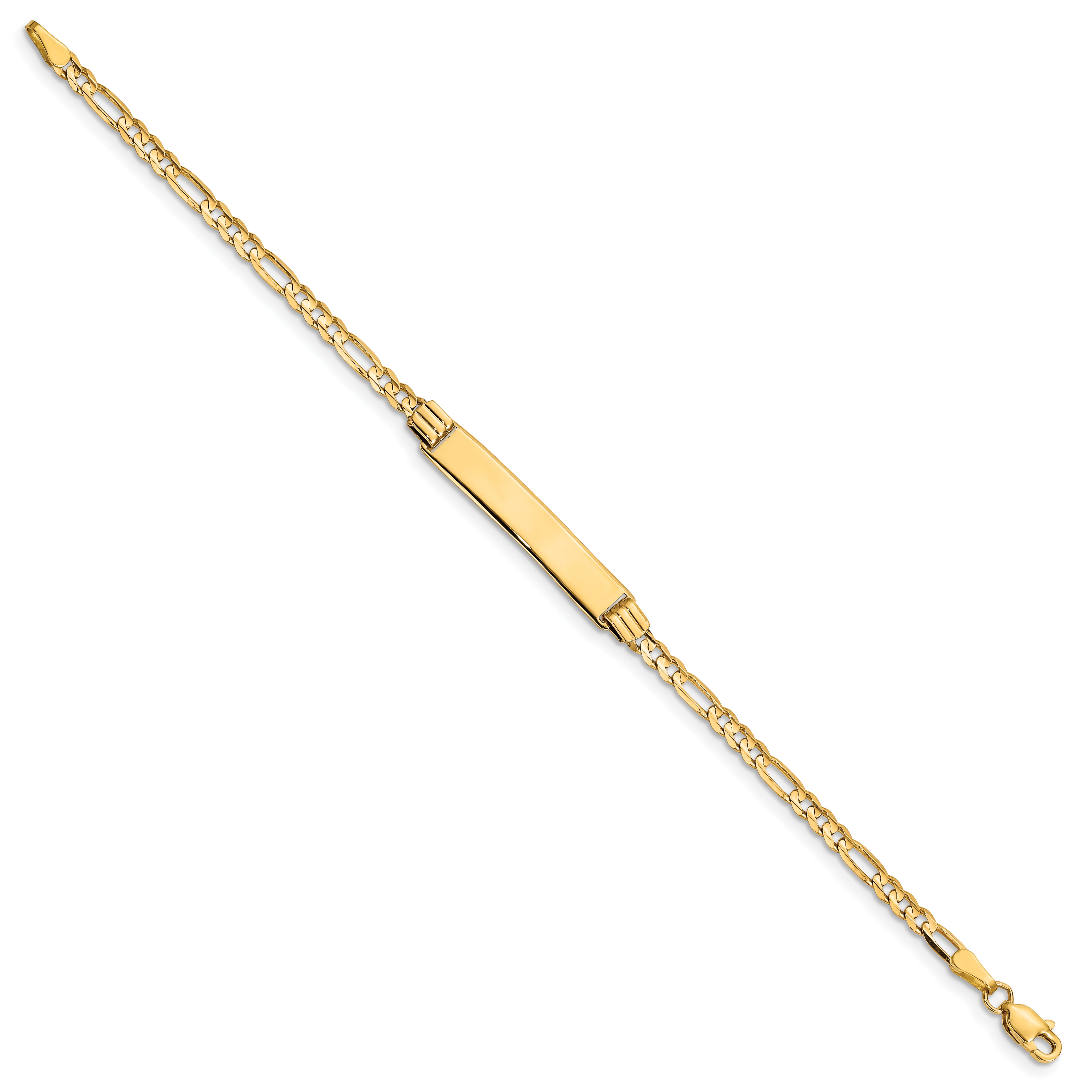 14k Childrens Figaro Link ID Bracelet