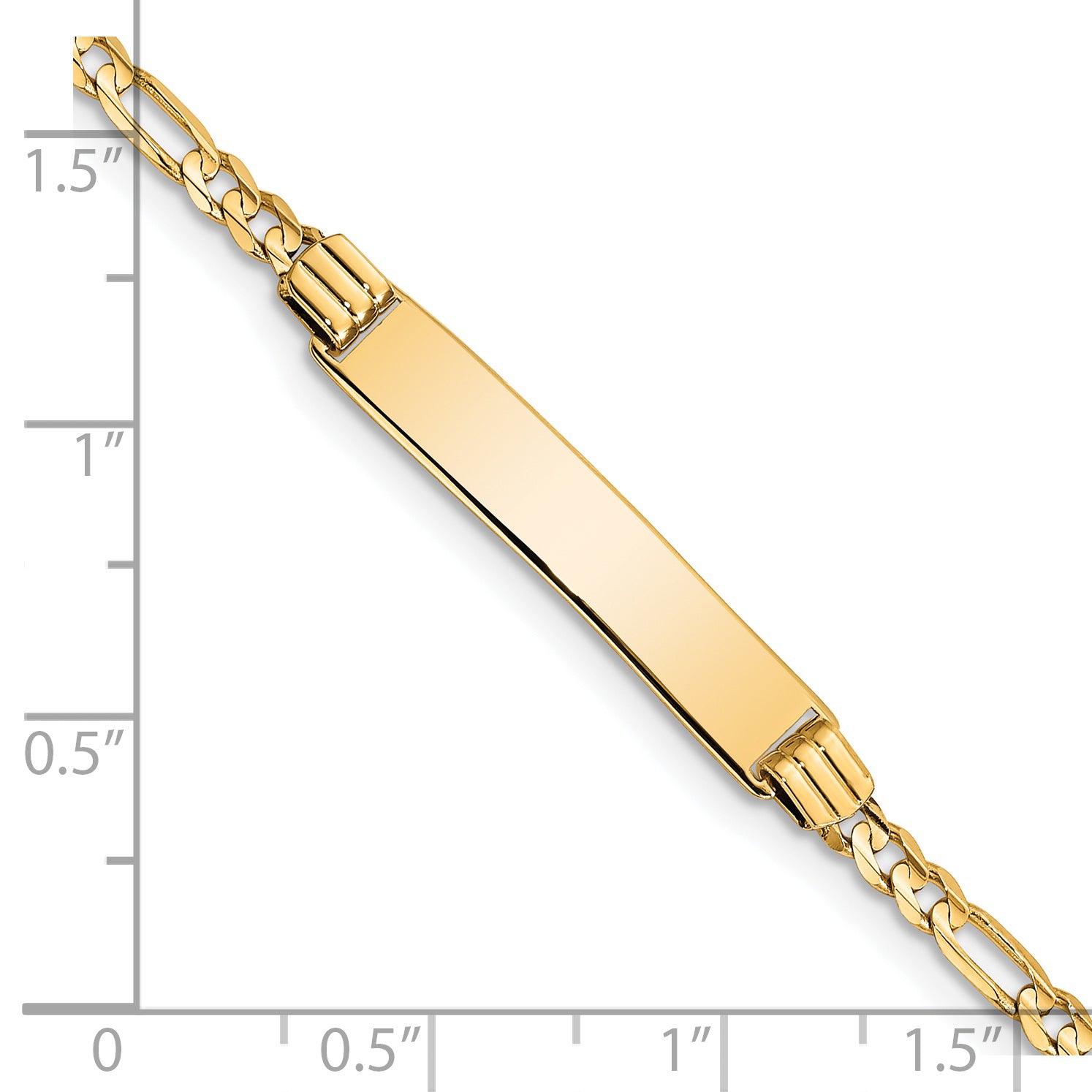 14k Childrens Figaro Link ID Bracelet