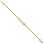 14K Childrens Heart ID Bracelet