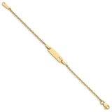 14K Childrens Heart ID Bracelet