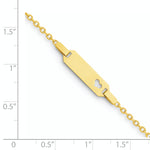 14K Childrens Heart ID Bracelet