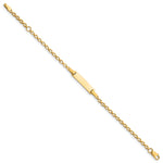 14k Childrens Polished ID Bracelet