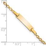 14k Childrens Polished ID Bracelet