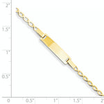 14k Childrens Polished ID Bracelet