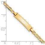 14k Childrens Anchor Link ID Bracelet