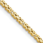 14k 2mm Byzantine Chain