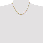 14k 2mm Byzantine Chain