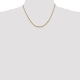 14k 2mm Byzantine Chain