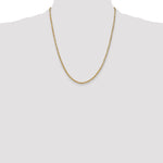 14k 2mm Byzantine Chain