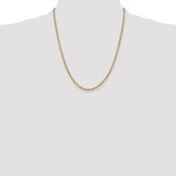 14k 2mm Byzantine Chain