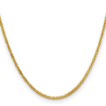14k 2mm Byzantine Chain