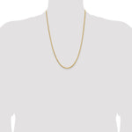14k 2mm Byzantine Chain