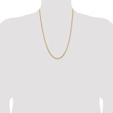 14k 2mm Byzantine Chain