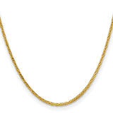 14k 2mm Byzantine Chain