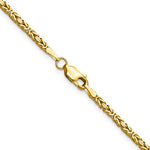 14k 2mm Byzantine Chain