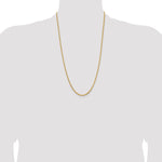 14k 2mm Byzantine Chain
