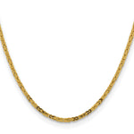 14k 2.5mm Byzantine Chain