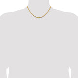 14k 2.5mm Byzantine Chain