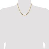 14k 2.5mm Byzantine Chain