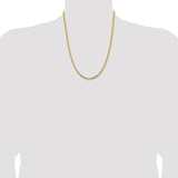14k 2.5mm Byzantine Chain