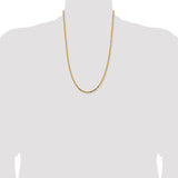 14k 2.5mm Byzantine Chain