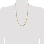 14k 2.5mm Byzantine Chain