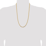 14k 2.5mm Byzantine Chain
