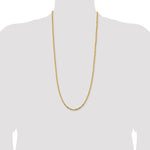 14k 2.5mm Byzantine Chain