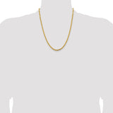 14k 3.25mm Byzantine Chain