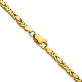 14k 3.25mm Byzantine Chain