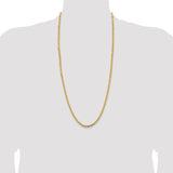 14k 3.25mm Byzantine Chain